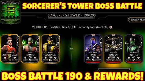 Sorcerer S Tower Boss Battle Reward Gold Team Boss Mk Rain