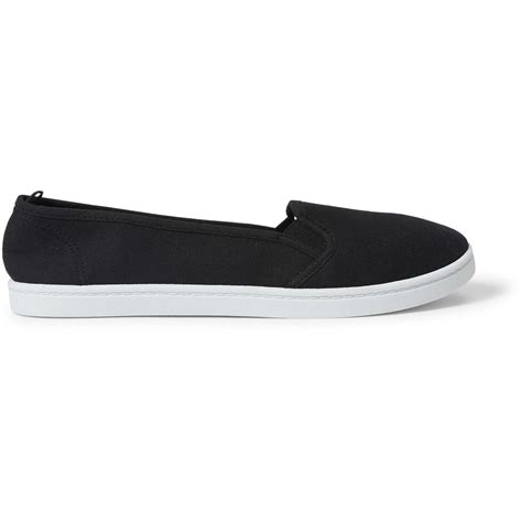 Brilliant Basics Womens Slip On Canvas Shoes Black Big W