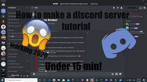 Discord Server Setup Examples