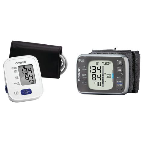 Omron Bluetooth Wrist & Advanced-Accuracy Upper Arm Blood Pressure ...