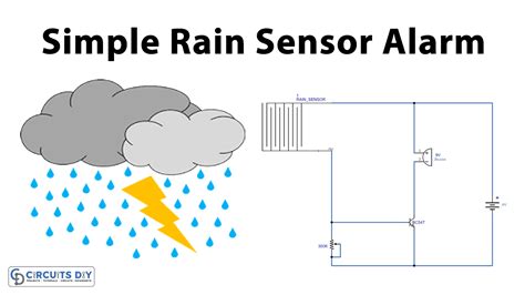 Rain Alarm Circuit Using Bc547 - Circuit Diagram