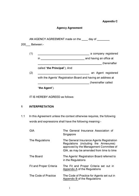 50 Free Agency Agreement Templates MS Word ᐅ TemplateLab