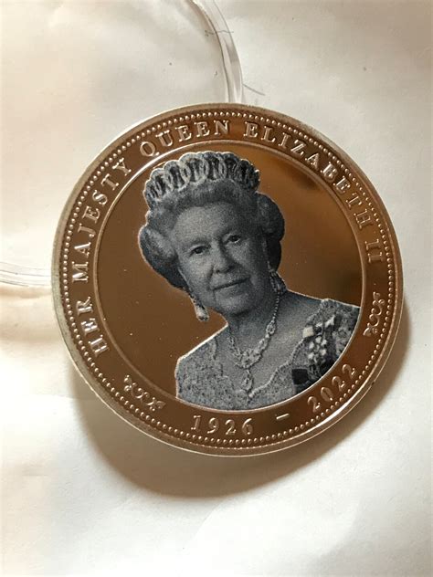 Queen Elizabeth II Coin Celebration of Her Majestys Live Silver Plated ...