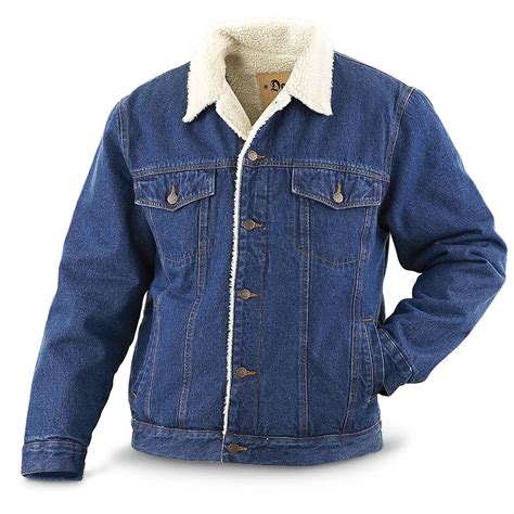 Vintage Fleece Lined Denim Jacket Blue 191078 Insulated Jackets And Coats At Sportsman S Guide