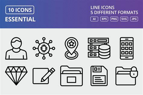 Vector Essential Icon Set (2474228)