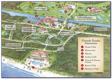 Map Of Myrtle Beach Golf Course Locations | prosecution2012