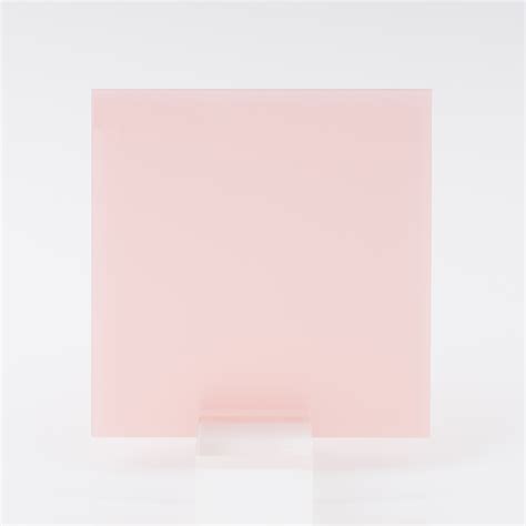 Blush Pink T Frost Perspex Acrylic Sheet Light Transmission