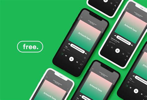 Free Spotify App Ui Mockup Psd 2 Set Free Mockups Psd Psfiles