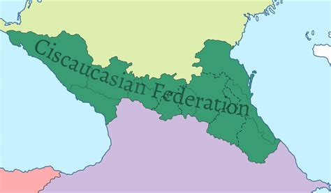 A Federation Of Circassia North Ossetia Ichkeria Avaria And Dagestan R Imaginarymaps