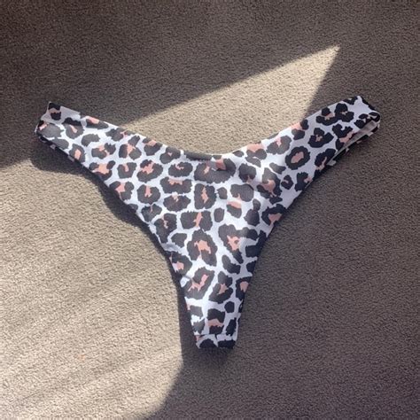 Leopard Print Bikini Bottoms Size Depop