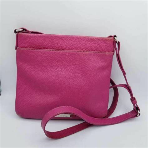 Cole Haan Womens Crossbody Bag Pink Leather Square Depop