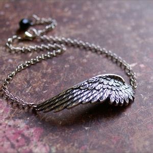 Silver Wing ANKLET Angel Wing Pendant Ankle Bracelet GORGEOUS Detailed ...