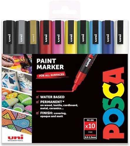 Posca PC 3M Paint Marker Art Pens 0 9 1 3mm Pack Of 10 Essential