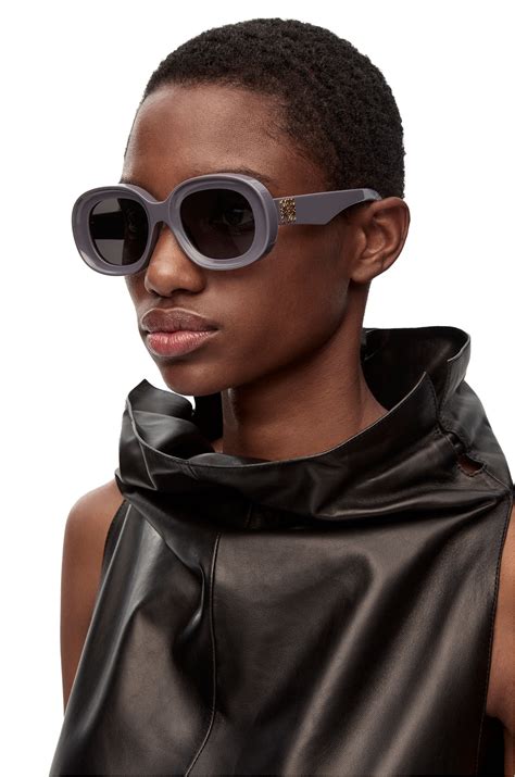 Loewe Oval Sunglasses In Acetate Reversible