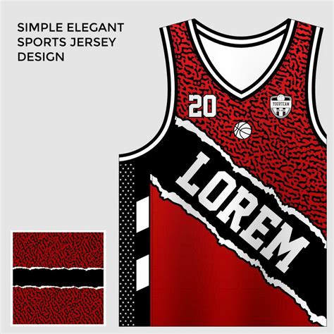 simple elegant abstract red basketball jersey sublimation template 35564454 Vector Art at Vecteezy