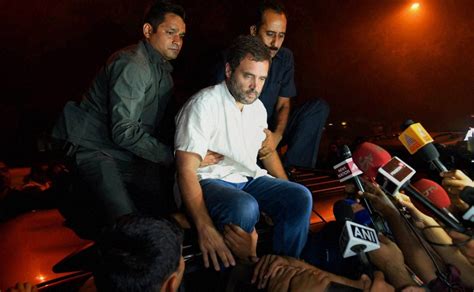 Orop Suicide Congress Vp Rahul Gandhi Detained Twice In 24 Hours By