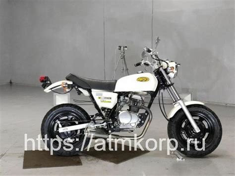 Мотоцикл naked bike нэйкед Honda APE рама AC minibike мини байк гв пробег км белый