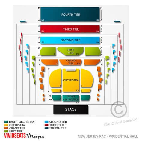 New Jersey Performing Arts Center Seating Chart