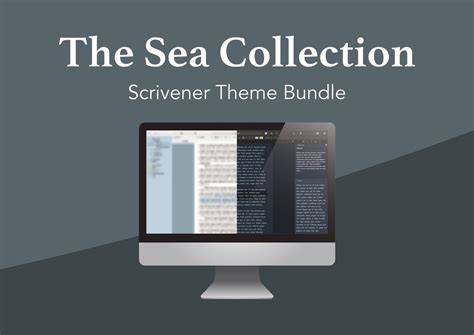 The Sea Collection Scrivener Theme Bundle Etsy