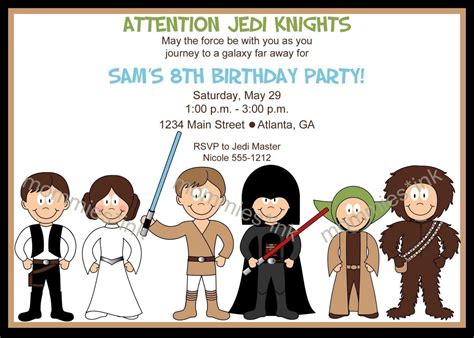 Star Wars Printable Party Invitations