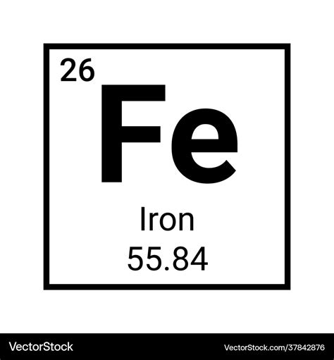 Iron Fe Chemistry Vector Images (89)