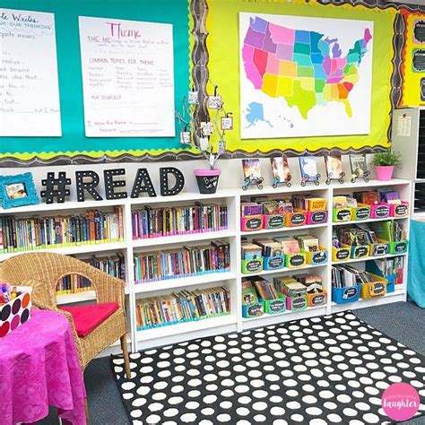 Colorful Classroom Library Organization Ideas From Lessons With Laughter Classroom Library