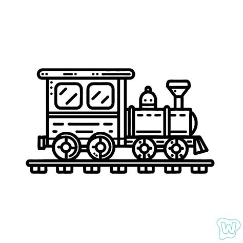 Desenhos De Trens Para Colorir - 6