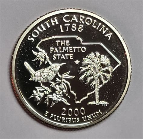 Statehood Quarter 2000 S South Carolina Clad Proof 65 GEM For Sale