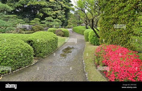 Ohori Park Japanese Garden In Fukuoka City Japan Stock Photo Alamy