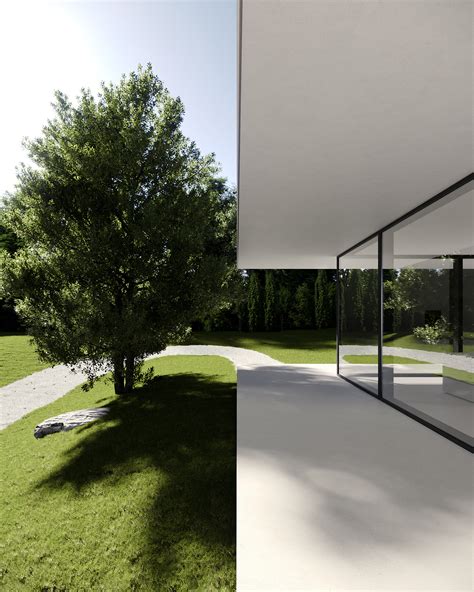 White minimalistic house :: Behance