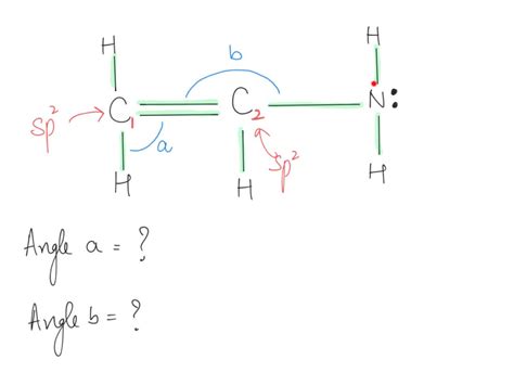 Solved What Are The Angles And B In The Actual Molecule Of Which This