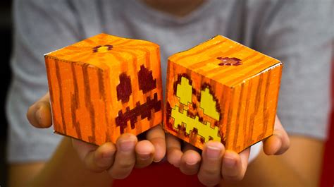 How To Make A Minecraft Pumpkin Cutout Art For Kids Hub