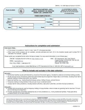 Fillable Online Bjs Instructions For Completion And Submission Bjs