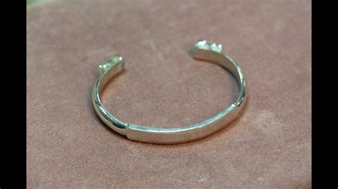 Como Hacer Brazalete De Plata Brazalete De Plata Plata Brazalete