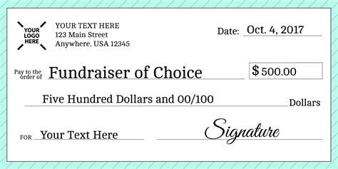 Large Blank Cheque Template