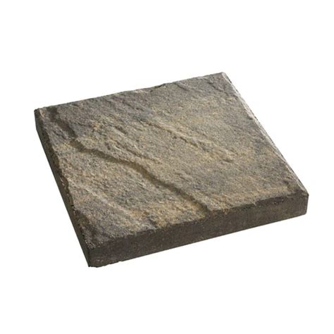 Oldcastle 16 In X 16 In Charcoaltan Slate Top Concrete Step Stone 90 Piece Pallet 12051078