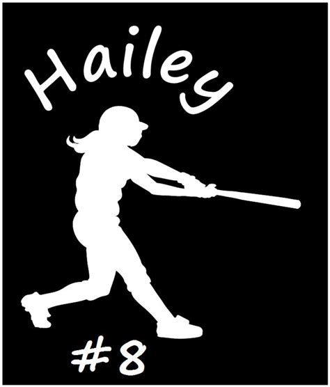 Softball Vinyl Decals Vehicle Decals Fastpitch Decals Etsy