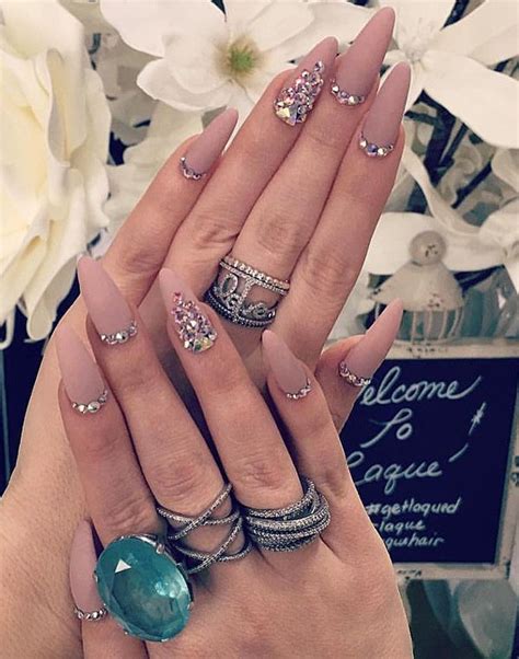 50 Rhinestone Nail Art Ideas Art And Design Rhinestone Nails Nail