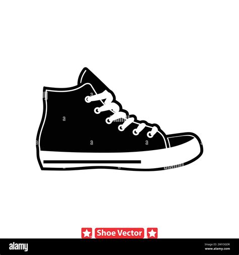 Dynamic Shoe Outline Templates For Creative Branding Stock Vector Image