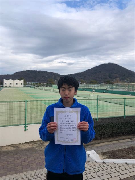 【ジュニア強化】全国選抜ジュニアテニス選手権（香川県大会）14歳以下男子シングルス第4位 丸亀テニスクラブインドアテニススクール