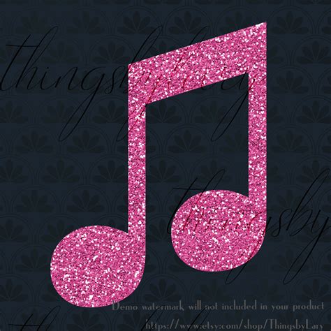 Pink Music Note Clipart