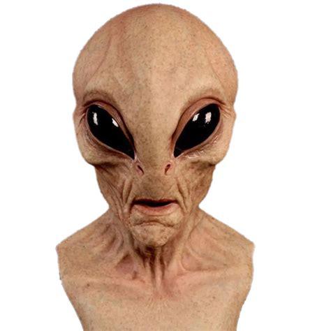 Horror Alien Mask Halloween Creepy Latex Big Eyes Alien Full Head Party