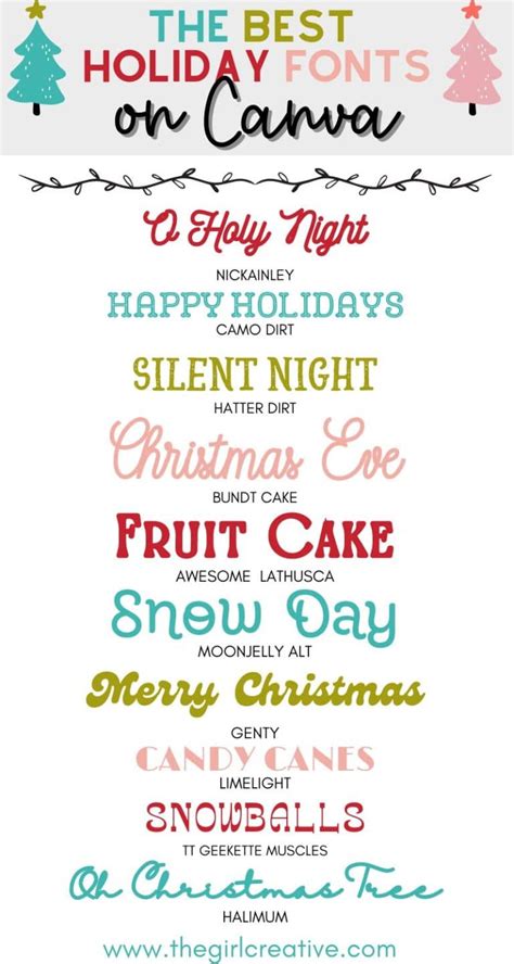 Of The Best Christmas Fonts That Are Free Or Cheap The Girl Creative