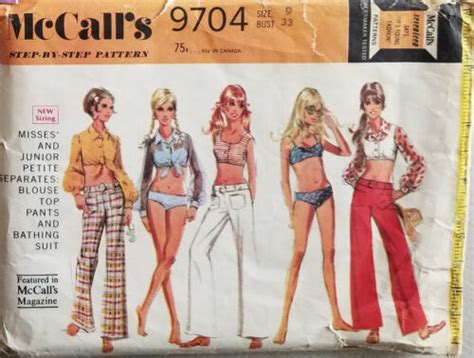 McCalls Sewing Patterns Swimsuit Bathing Suit Bikini Coverups Playwear 33 U Pick EBay