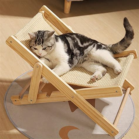 TITA DONG Cat Hammock Bed Elevated Cat Bed With Durable Sisal