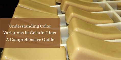 Understanding Color Variations In Gelatin Glue A Comprehensive Guide