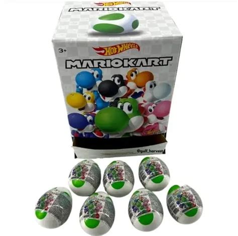 Hot Wheels Mario Kart Yoshi Eggs Complete Set