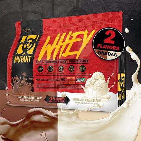 Mutant Whey 100 Whey Protein 4 LB Dual Chambers Topfitprotein