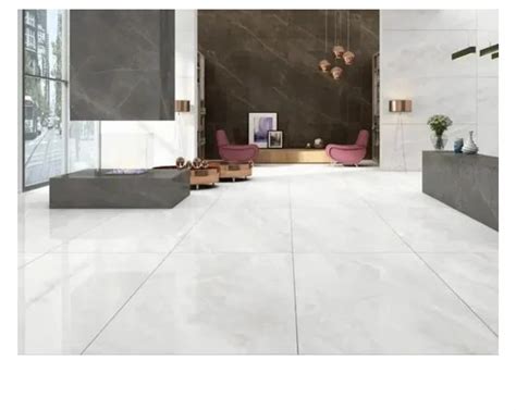 Glossy Vitrified Bathroom Floor Tile Size X Feet X Mm At Rs