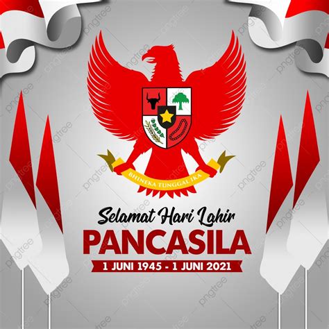 Background Hari Lahir Pancasila Celebration Flag Independence